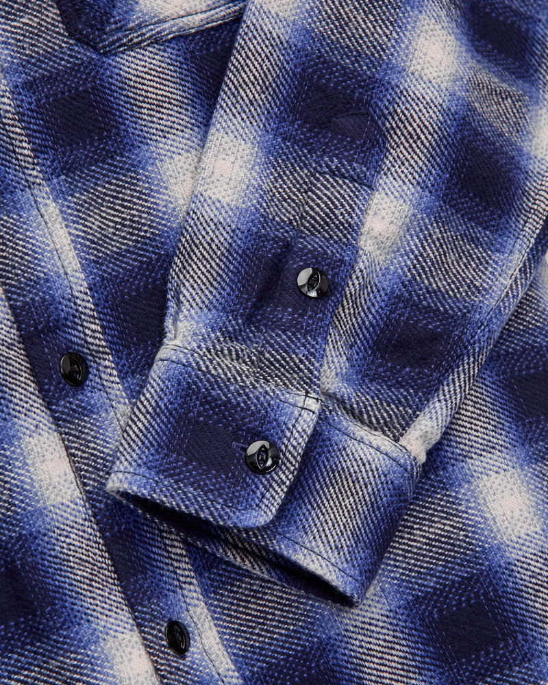 Crosscut Flannel in Royal Blue Plaid