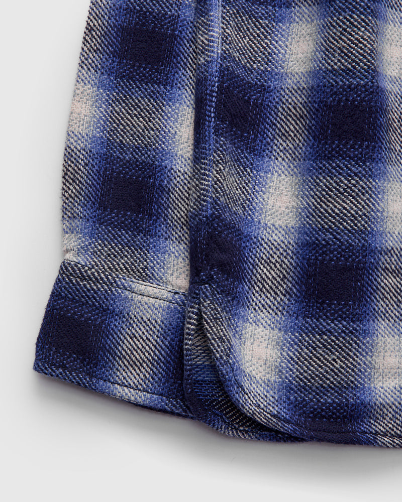 Crosscut Flannel in Royal Blue Plaid