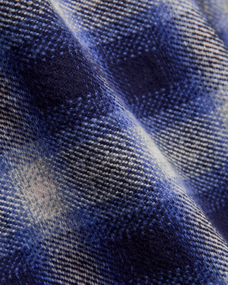 Crosscut Flannel in Royal Blue Plaid