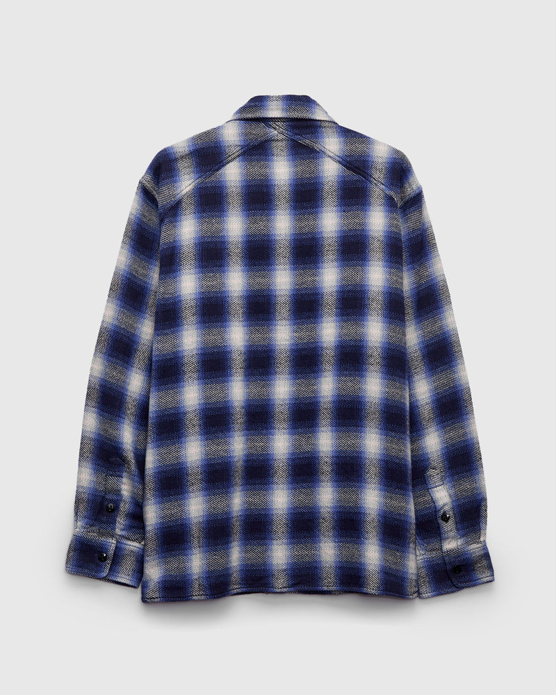 Crosscut Flannel in Royal Blue Plaid