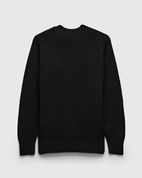 【新品タグ有】セオリーCrepeKnit Pattern Rib NSブラックS Pima Cotton Crewneck Knit Sweater in Black – Blue Owl Workshop