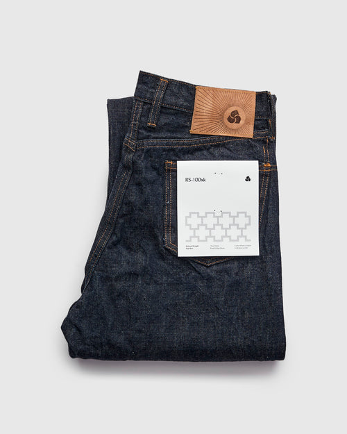 RS-100xk "Kibata" 14oz One Wash Selvedge Denim - Relaxed Straight Fit