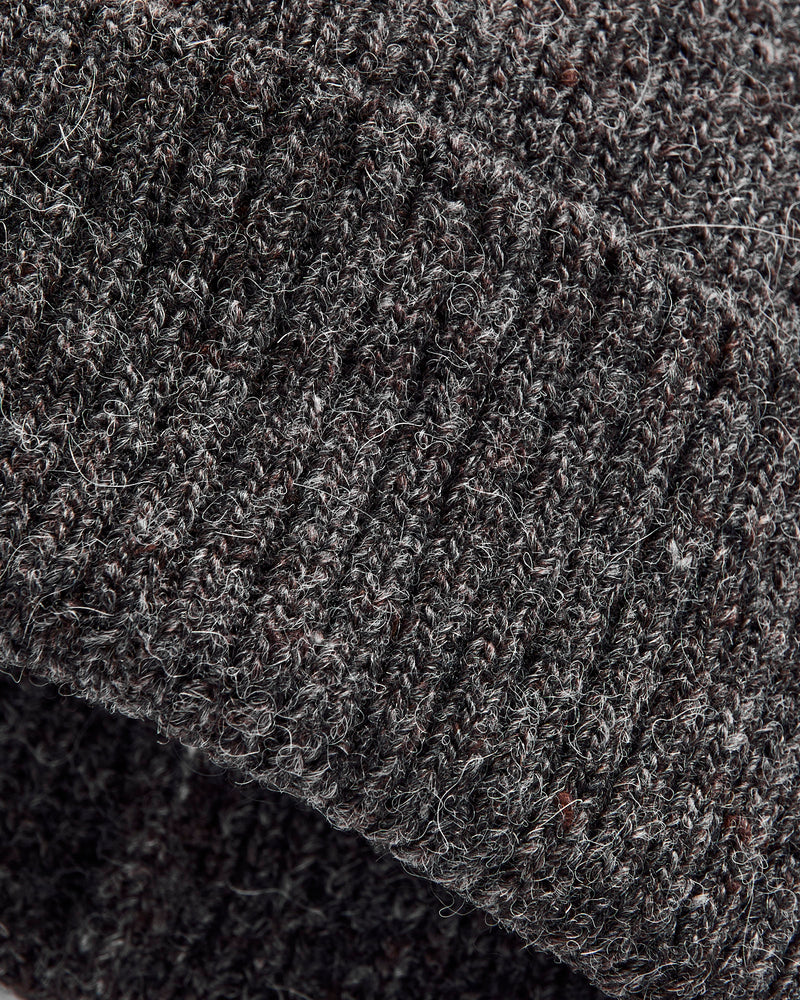Alpaca Watch Cap in Pewter Tweed