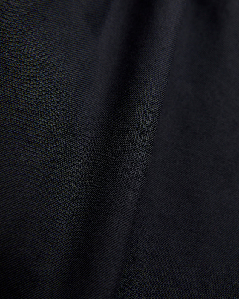 2-Pleat Laundry Wool Trousers in Navy