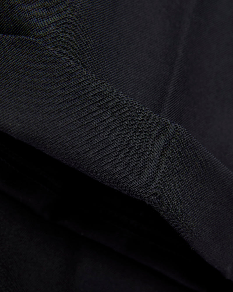 2-Pleat Laundry Wool Trousers in Navy