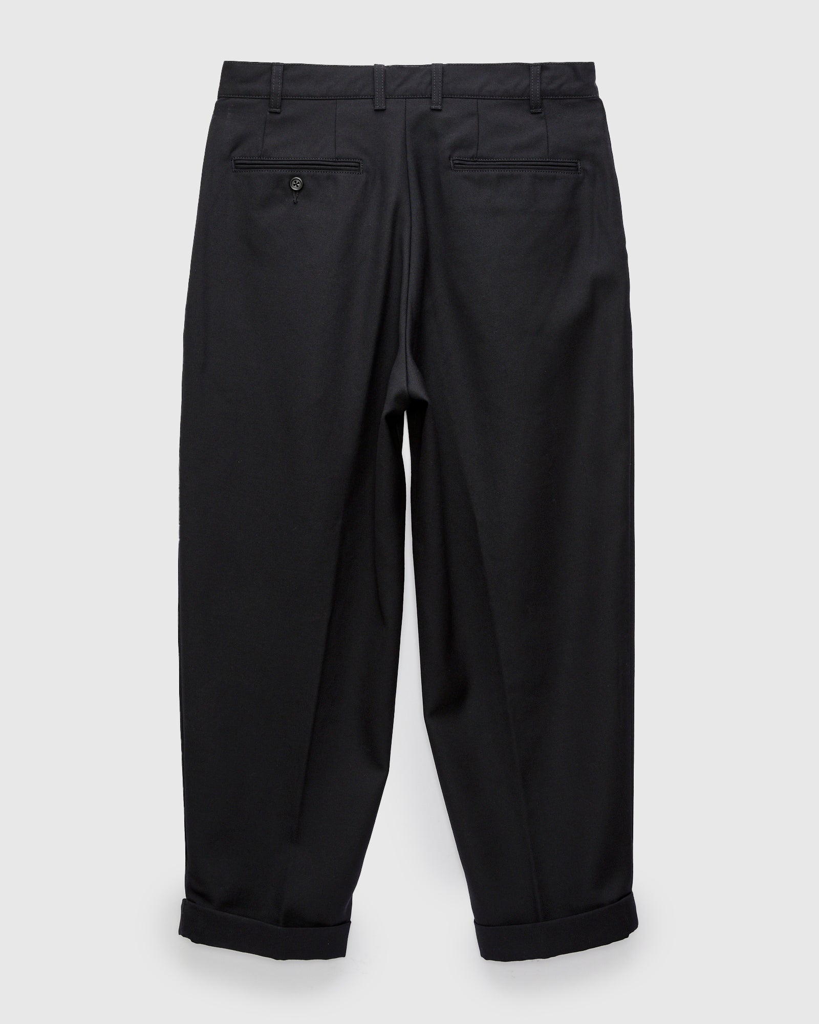 2-Pleat Laundry Wool Trousers in Navy – Blue Owl Workshop