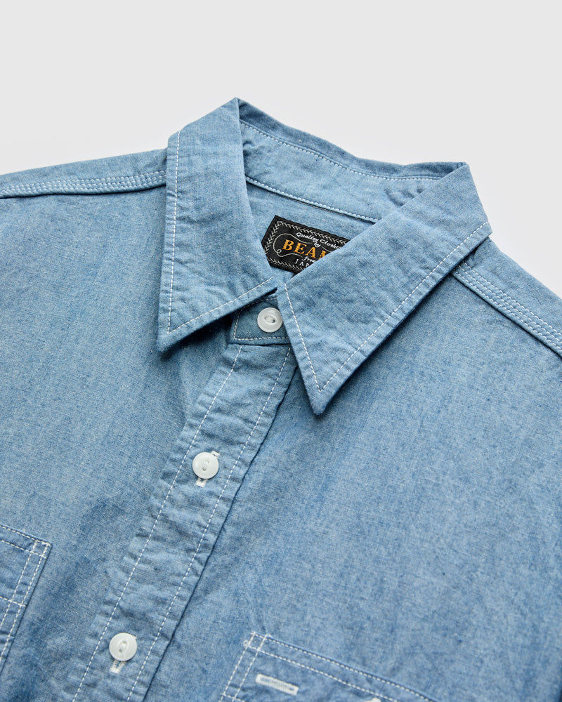 Chambray Workshirt in Sax