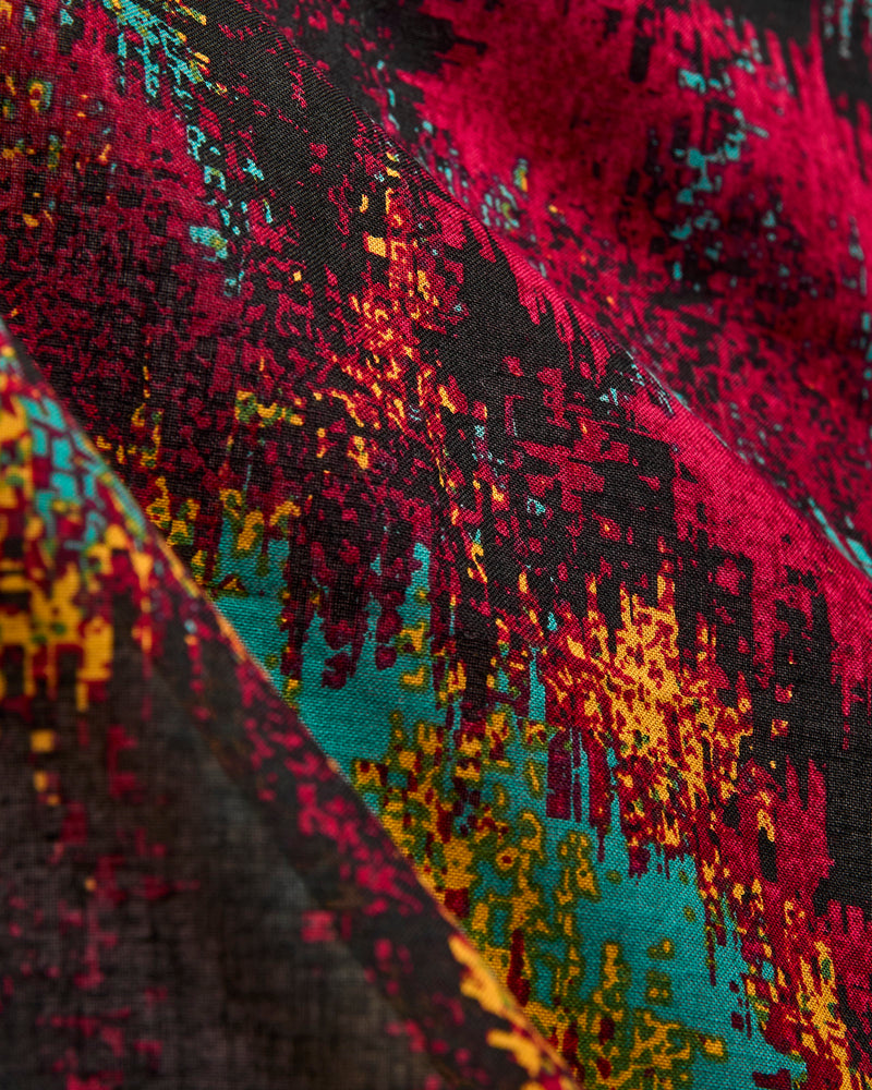 "Tsujigahana" Bandanna in Black