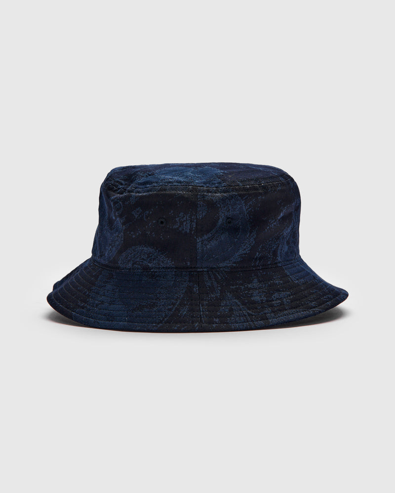 "Tsujigahana" Bucket Hat in Indigo