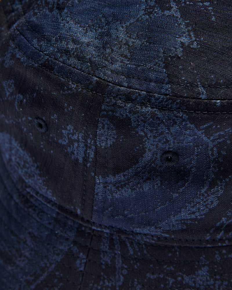 "Tsujigahana" Bucket Hat in Indigo