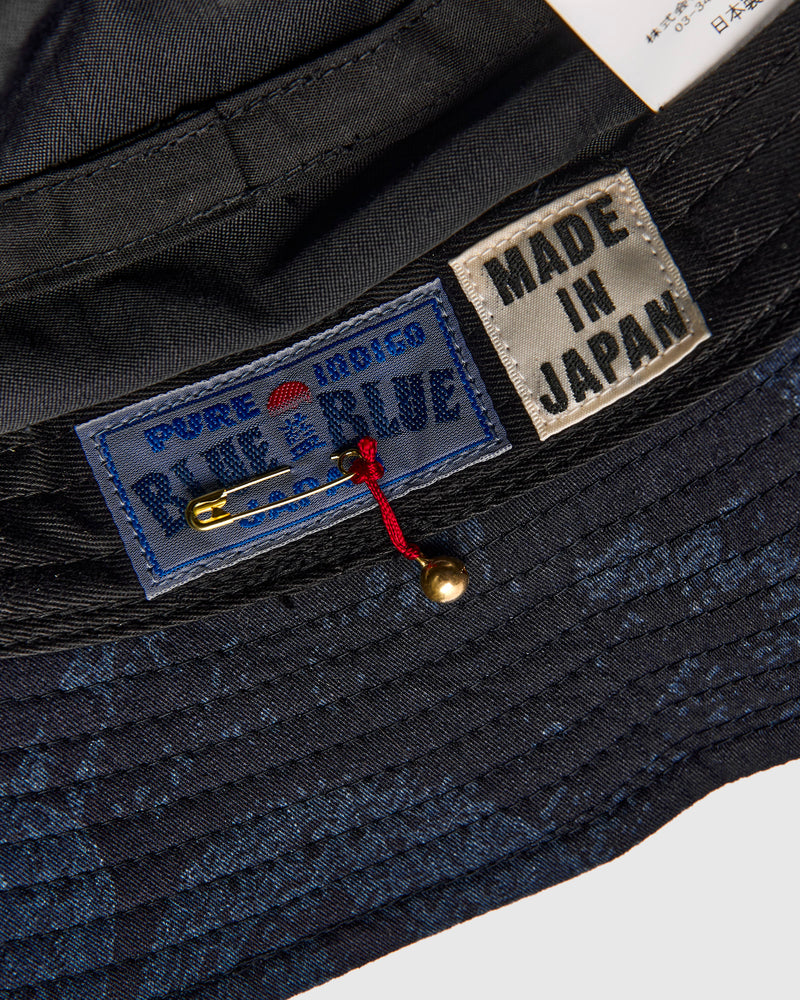 "Tsujigahana" Bucket Hat in Indigo