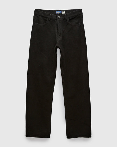 Double Cloth Sashiko Jeans in Black
