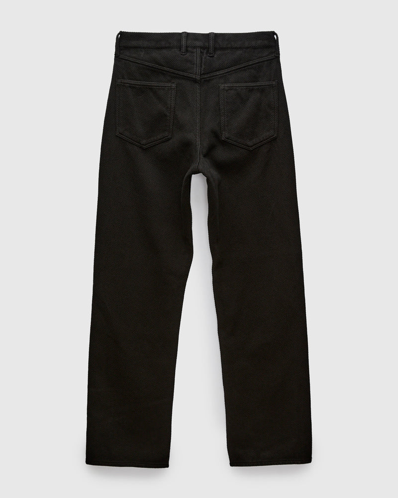 Double Cloth Sashiko Jeans in Black