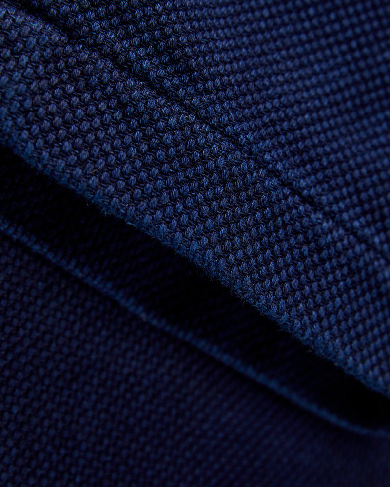 Double Cloth Sashiko Jeans in Hand Dyed Indigo