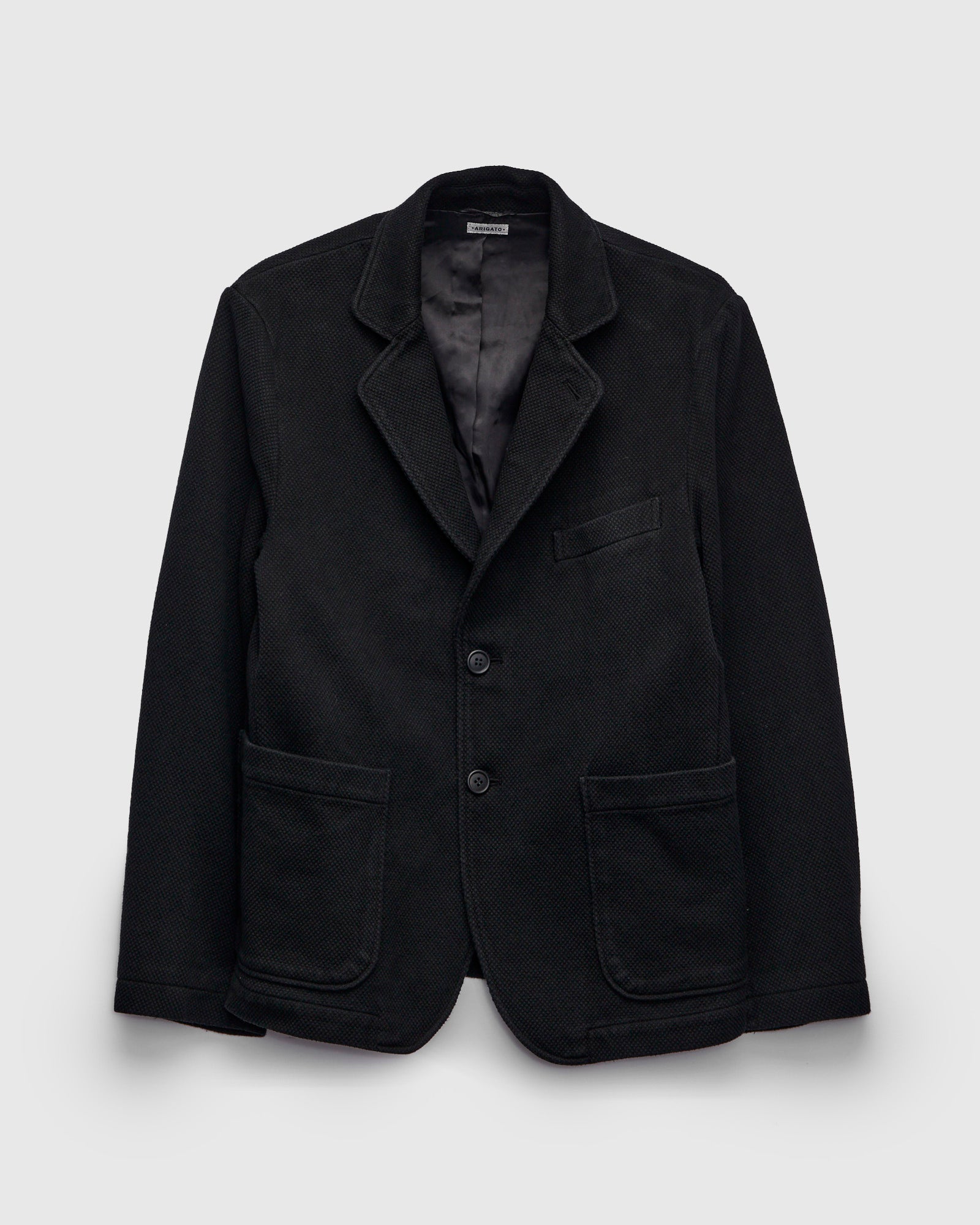 Double Cloth Sashiko Tailored Jacket in Black – Blue Owl Workshop