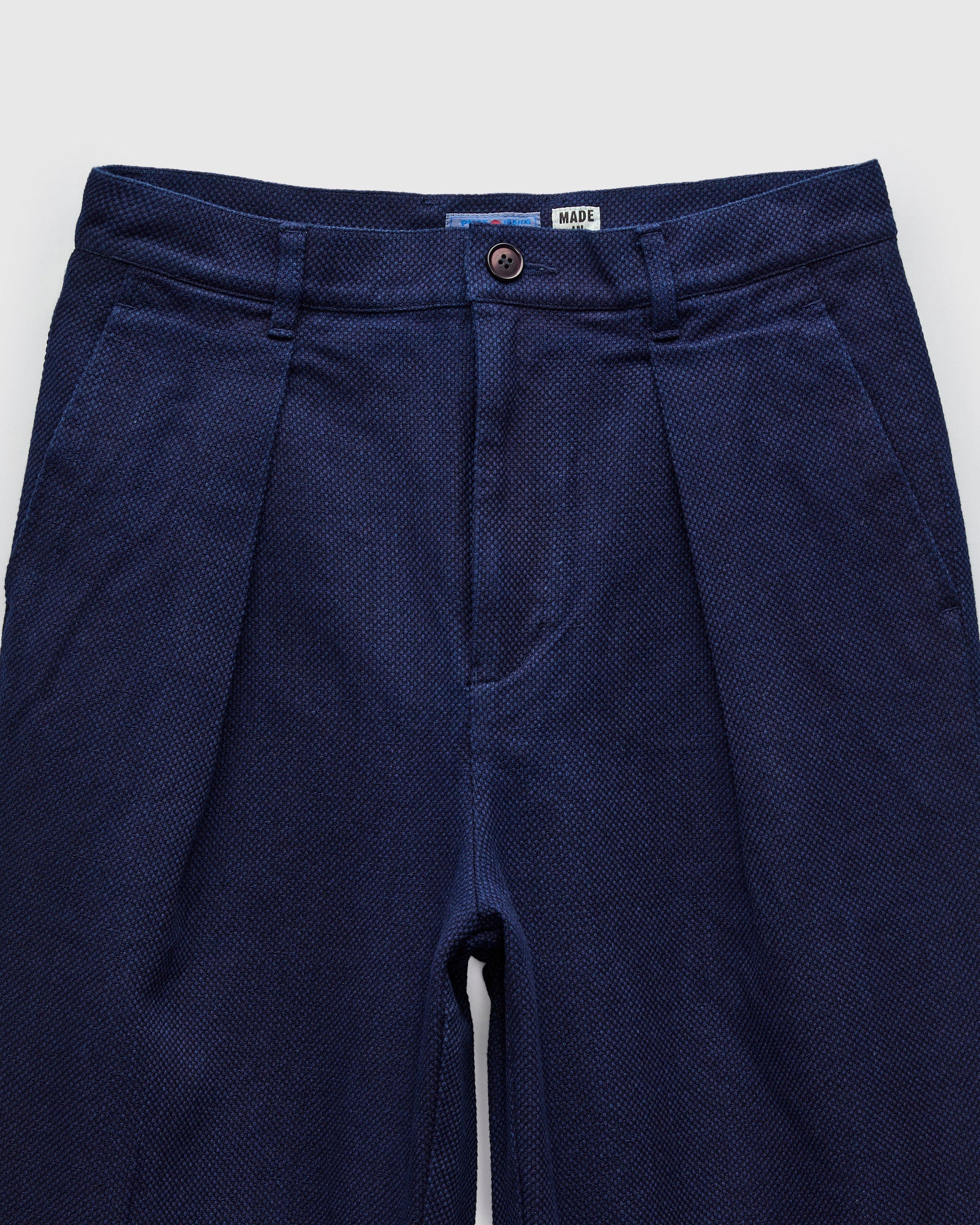 Double Cloth Sashiko Trousers in Hand Dyed Indigo – Blue Owl Workshop