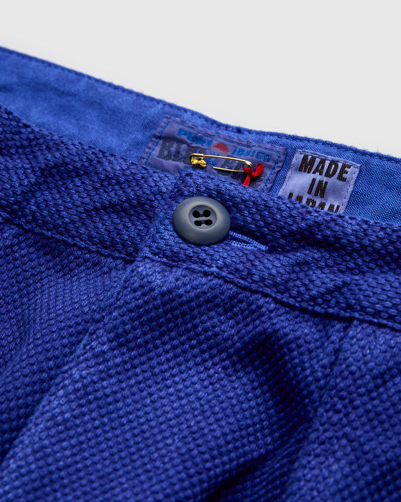Hand Dyed Sashiko Fatigue Pants in Indigo