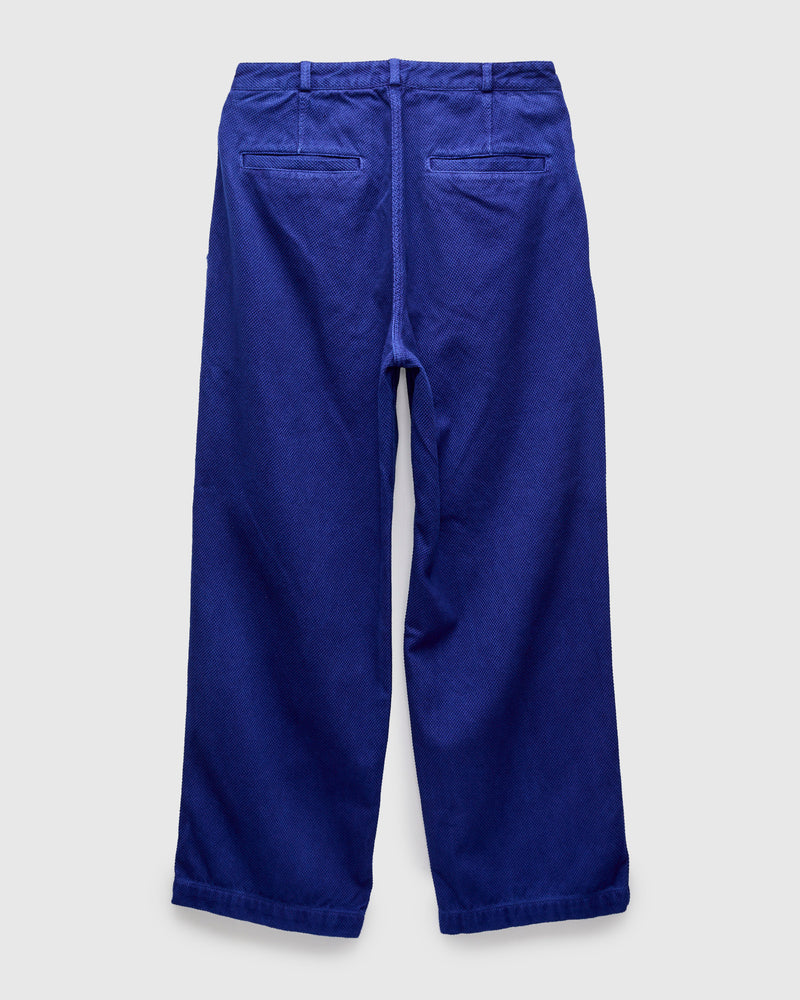 Hand Dyed Sashiko Fatigue Pants in Indigo