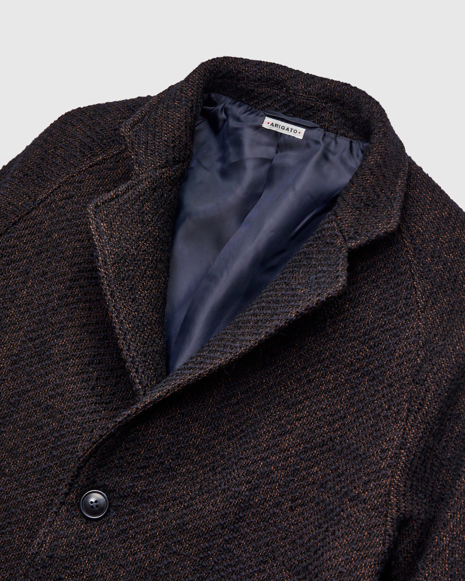 Roving Tweed Chester Coat in Dark Navy – Blue Owl Workshop