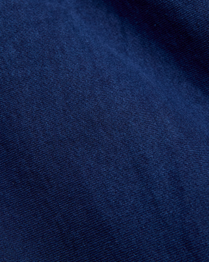 Organic Hand-Dyed Pullover Hoodie in Indigo