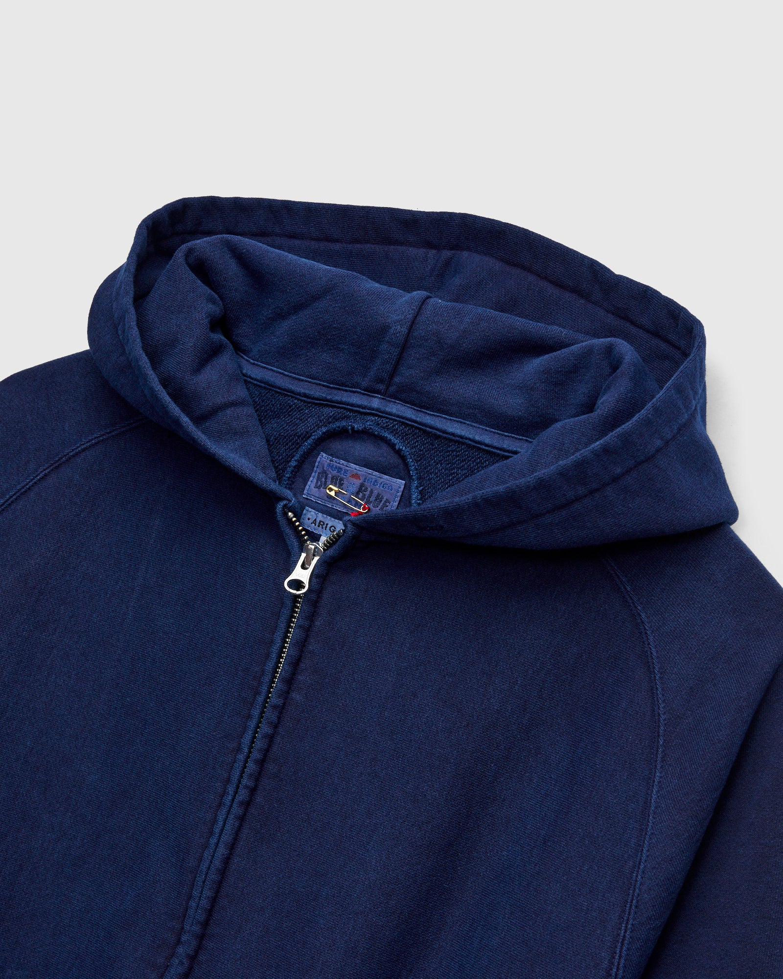 トップス ohotoro Mixed Zipper Hoodie Knit navy nap zipper hoodie | OHOTORO