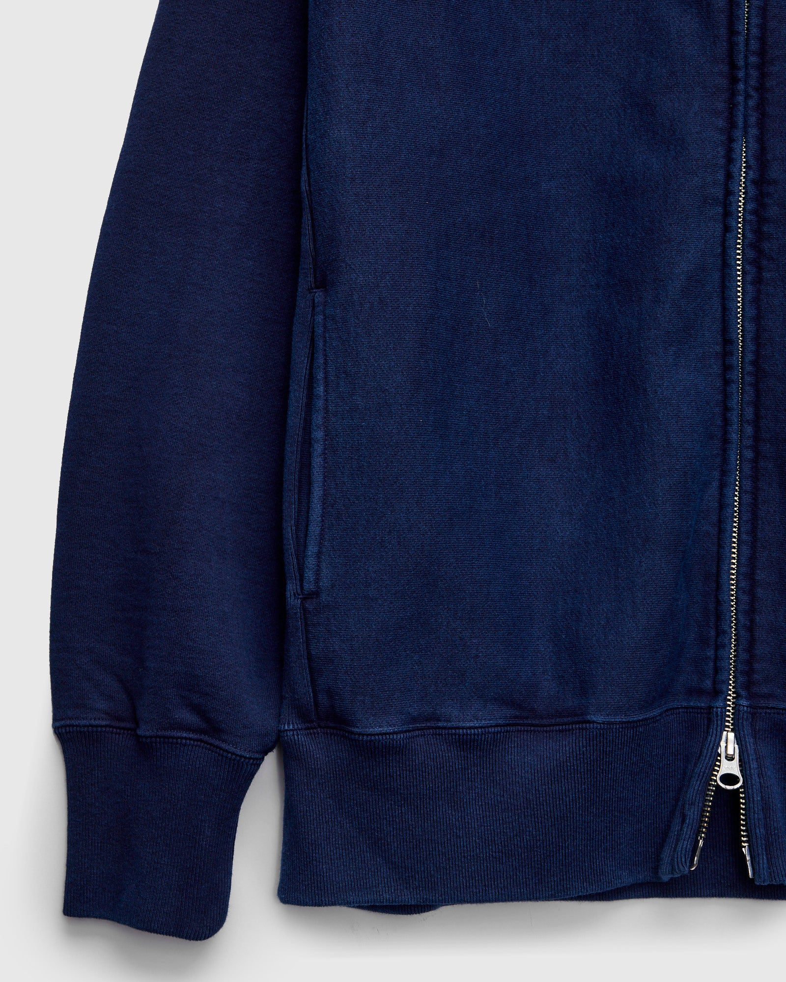 Organic Hand-Dyed Zip Hoodie in Indigo – Blue Owl Workshop