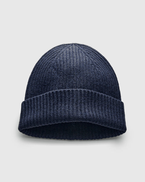 Recycled Cashmere Beanie in Dark Navy – Blue Owl Workshop