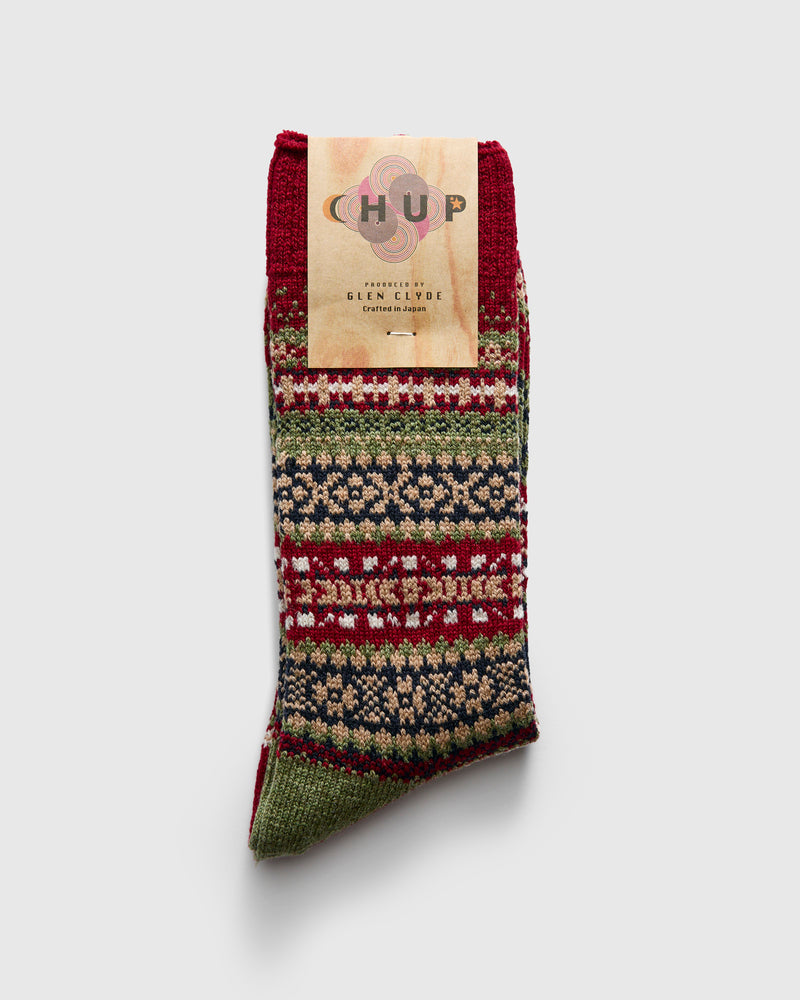 Sulata Sock in Crimson