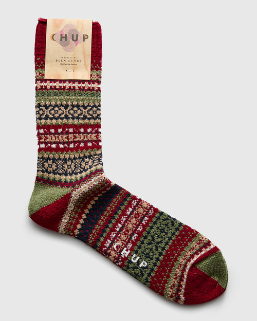 Sulata Sock in Crimson