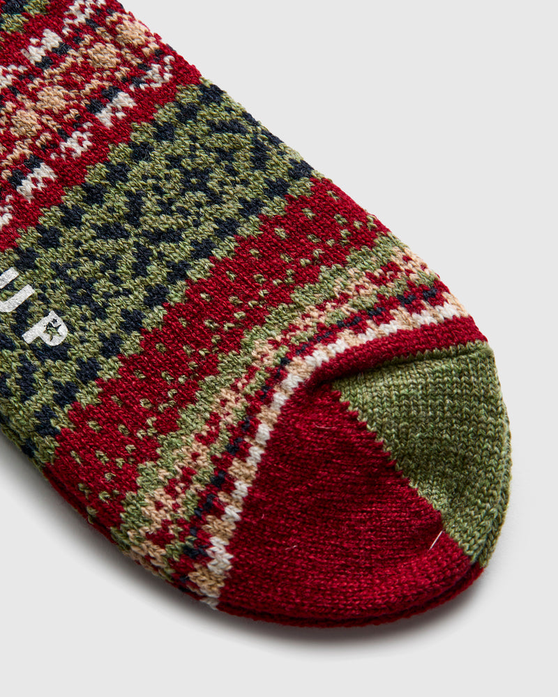 Sulata Sock in Crimson