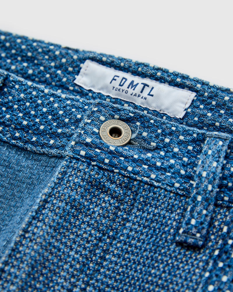 Boro Patchwork Wide Pants in Indigo 3-Year Wash