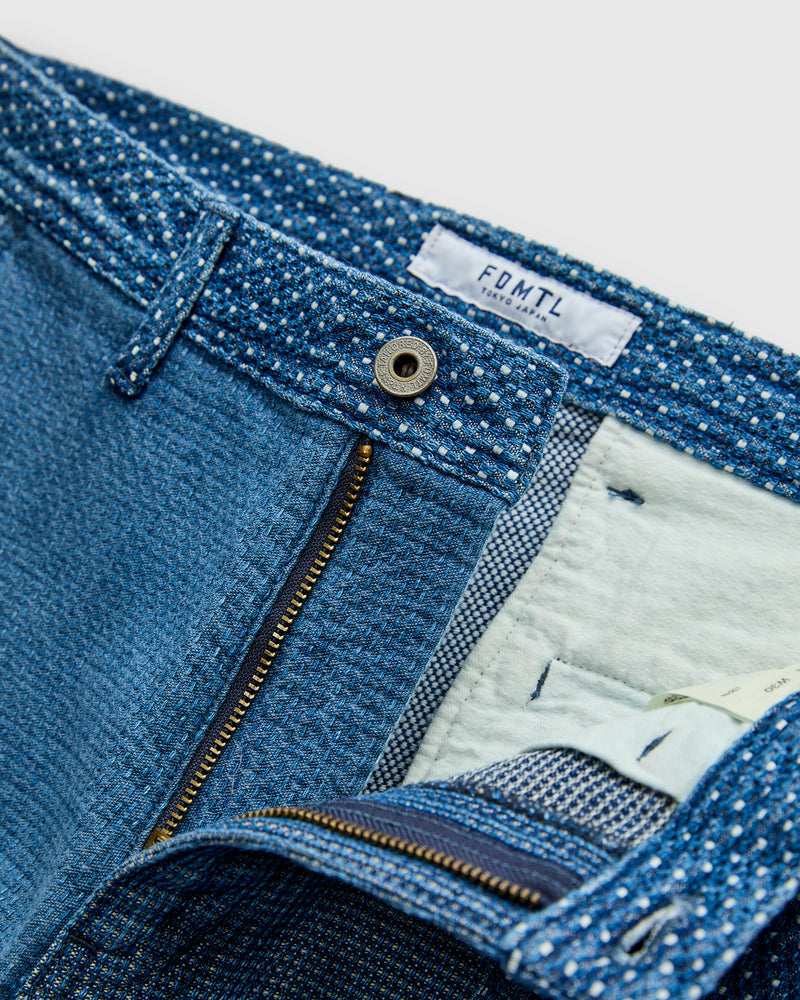 Boro Patchwork Wide Pants in Indigo 3-Year Wash