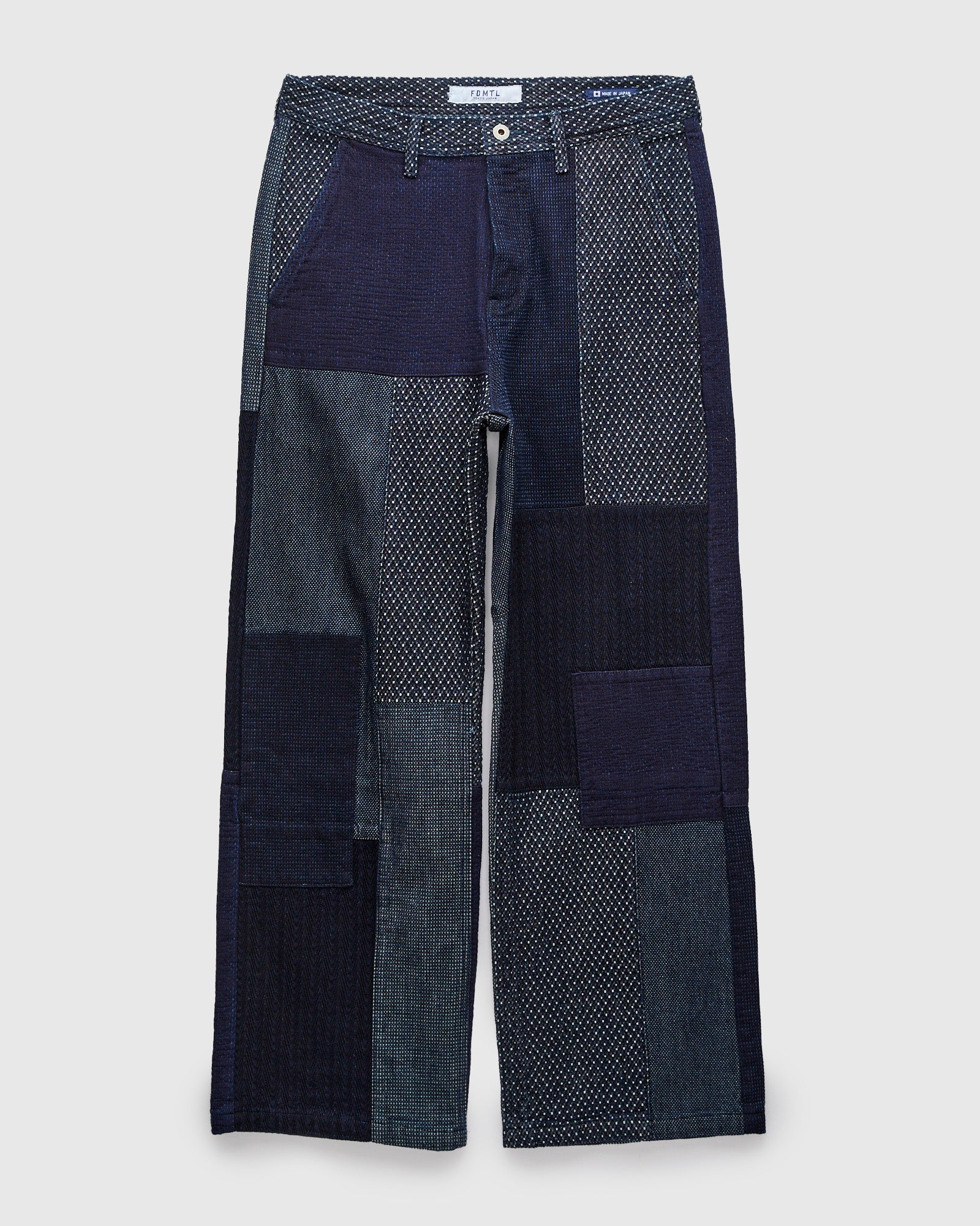 Boro Patchwork Wide Pants in Rinsed Indigo – Blue Owl Workshop