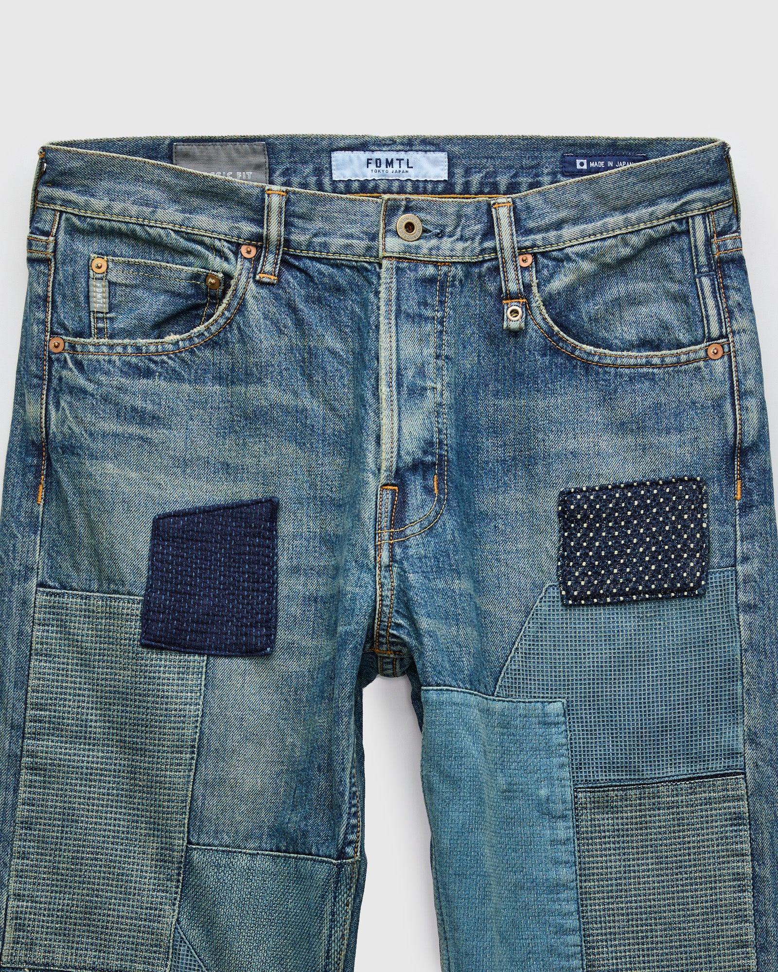 MG127 Boro Repair Selvedge Denim - Classic Straight Fit – Blue Owl