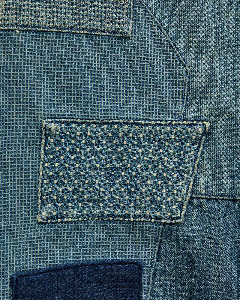 MG127 Boro Repair Selvedge Denim - Classic Straight Fit