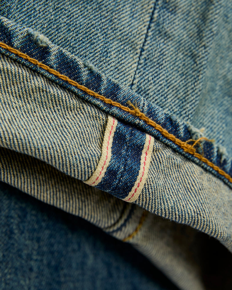 MG127 Boro Repair Selvedge Denim - Classic Straight Fit