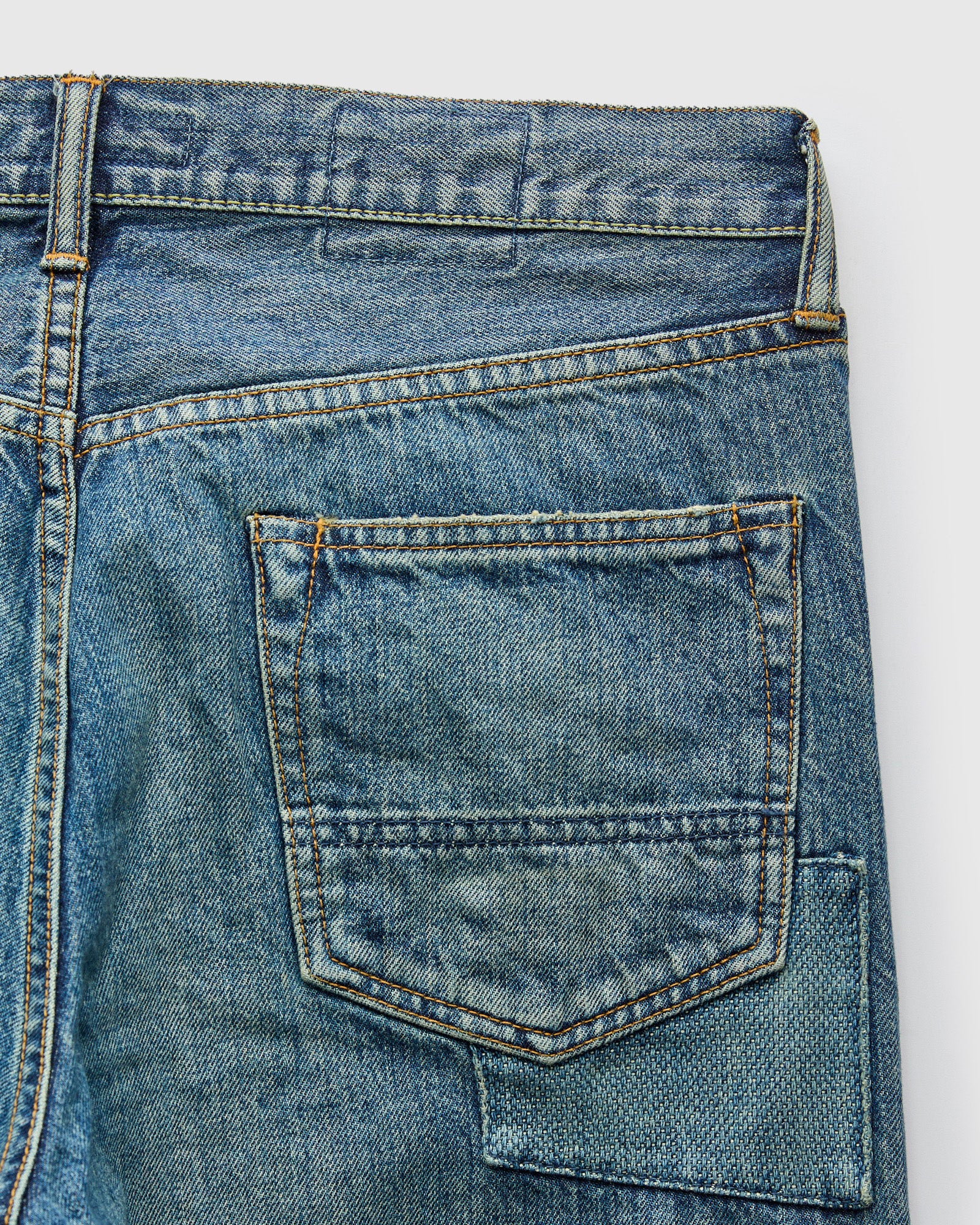 MG127 Boro Repair Selvedge Denim - Classic Straight Fit – Blue Owl