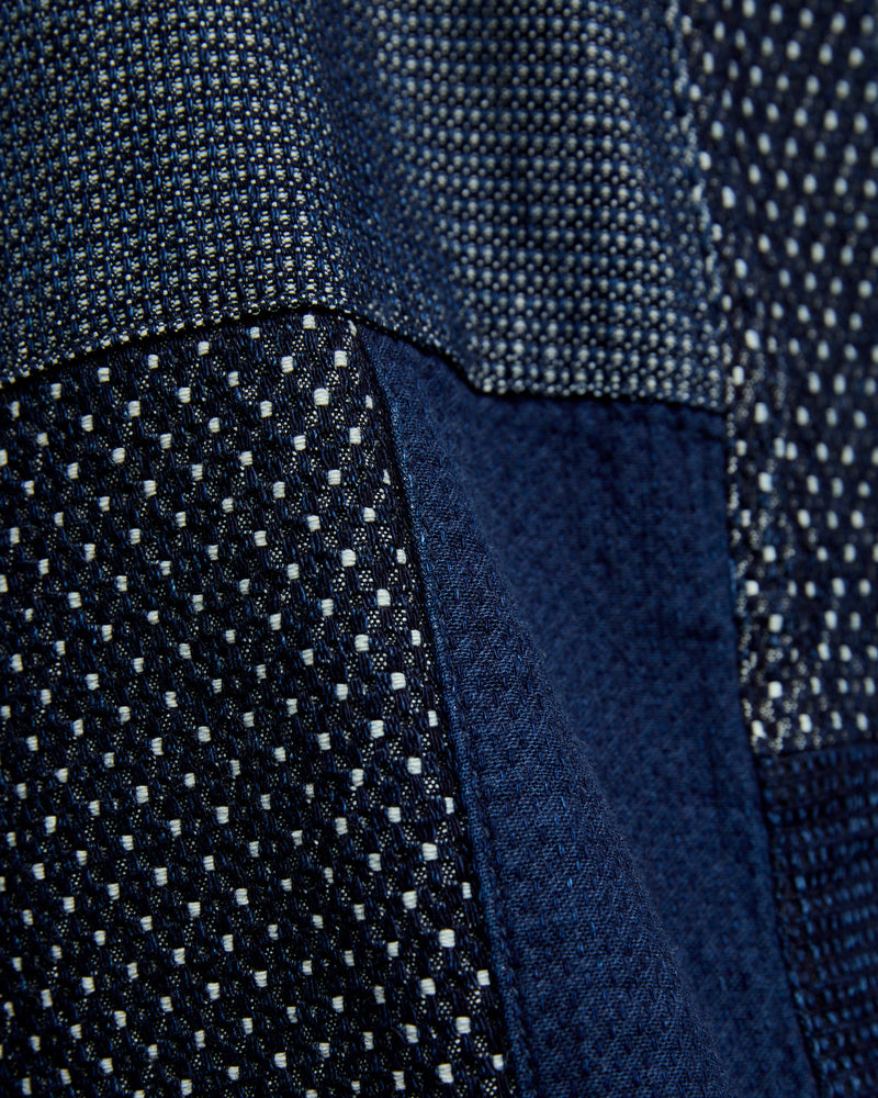 Patchwork Haori Jacket in Indigo Rinse