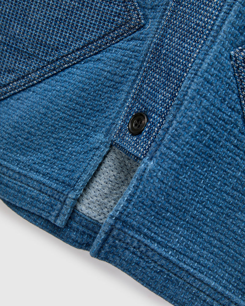 Diamond Short Cardigan in Indigo 3-Year Wash