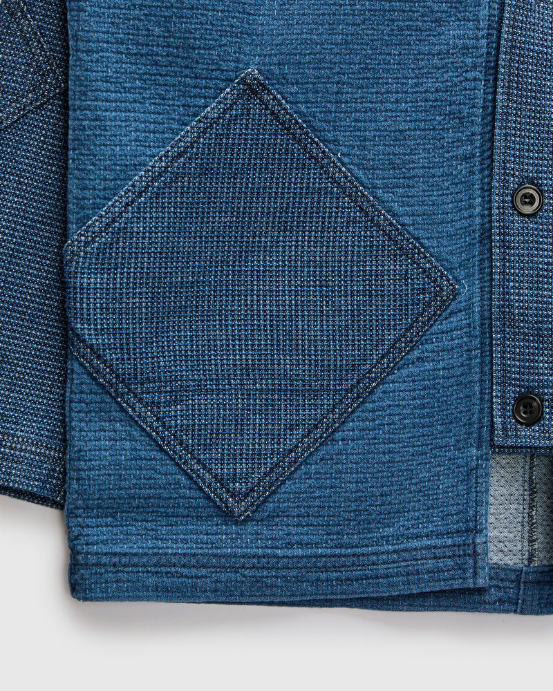 Diamond Short Cardigan in Indigo 3-Year Wash