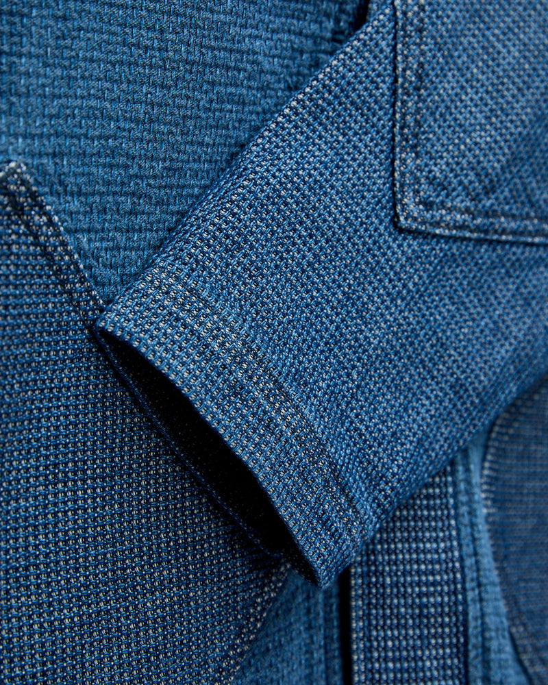 Diamond Short Cardigan in Indigo 3-Year Wash