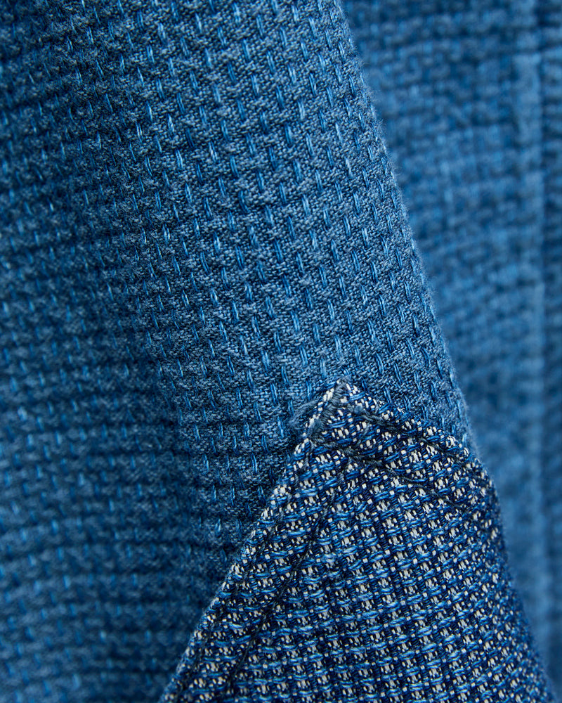 Diamond Short Cardigan in Indigo 3-Year Wash