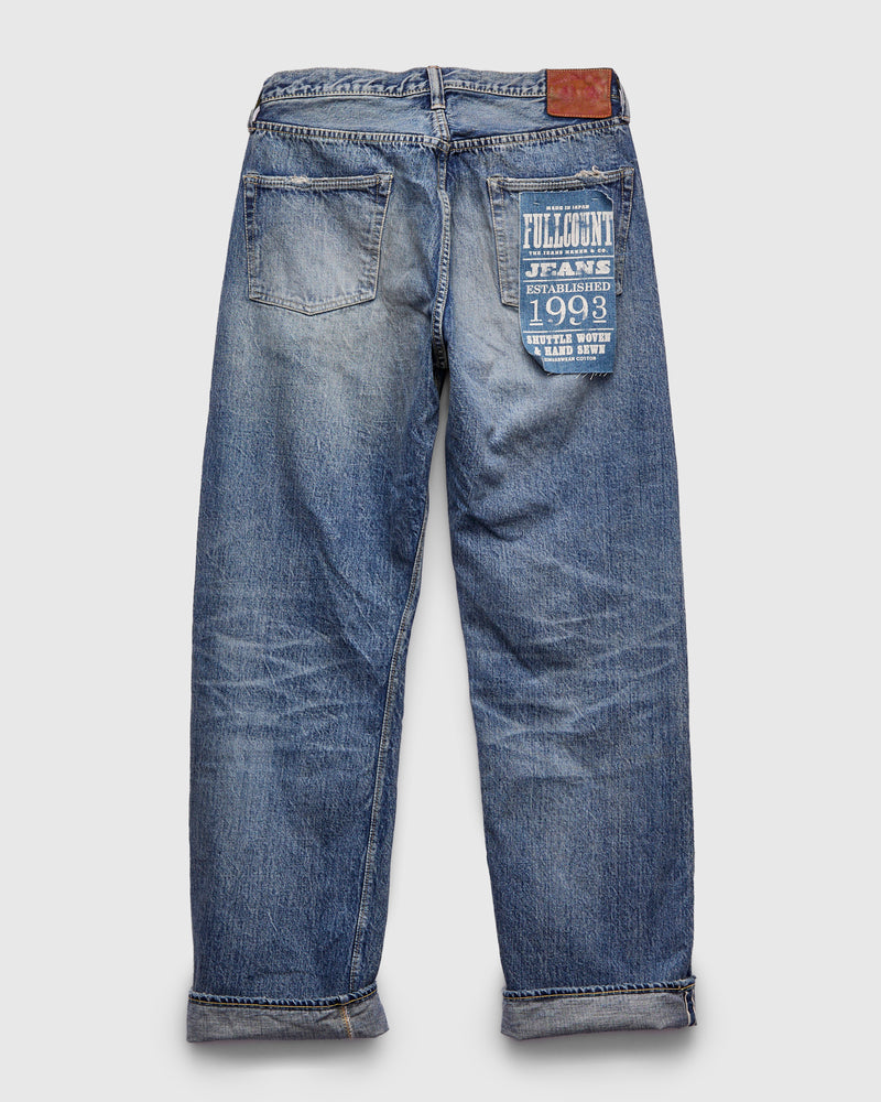 1341-0105US "WWII Dartford" 13.7oz Washed Selvedge Denim - Wide Fit