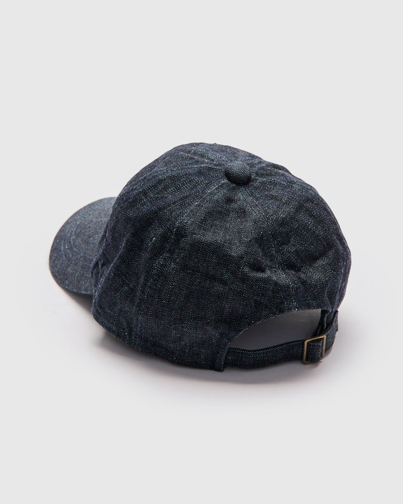 Full Wappen Denim Cap in Indigo Blue