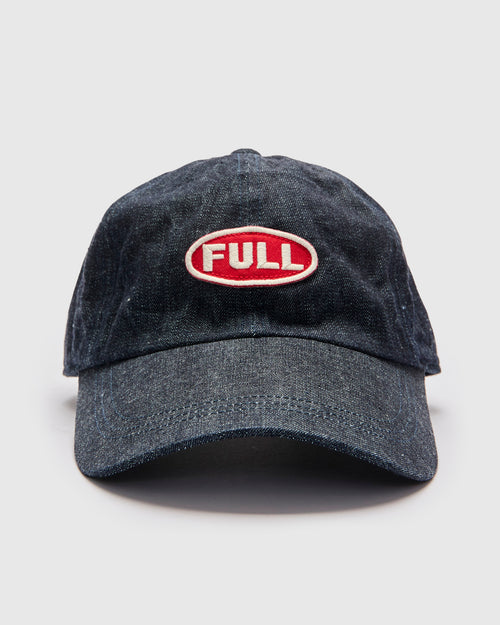 Full Wappen Denim Cap in Indigo Blue