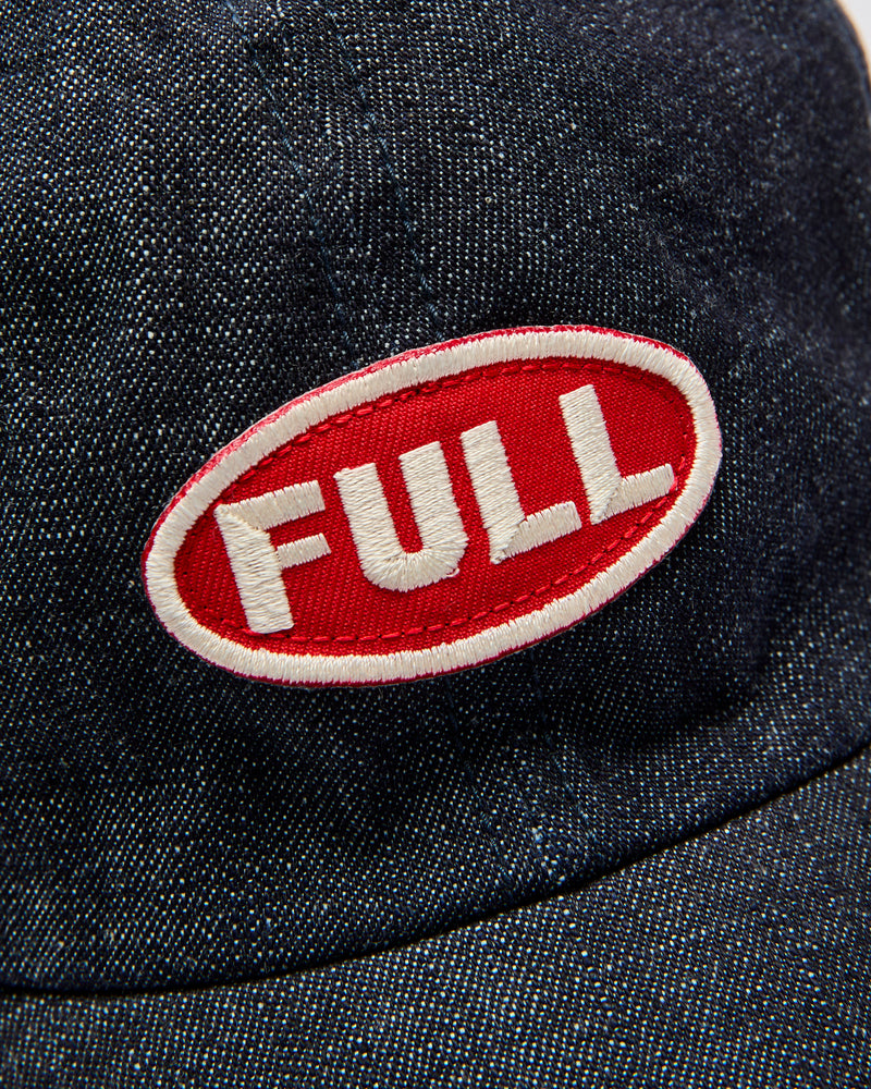 Full Wappen Denim Cap in Indigo Blue