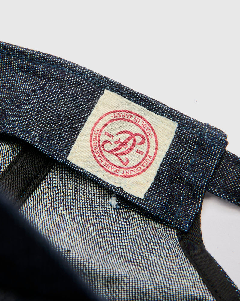 Full Wappen Denim Cap in Indigo Blue