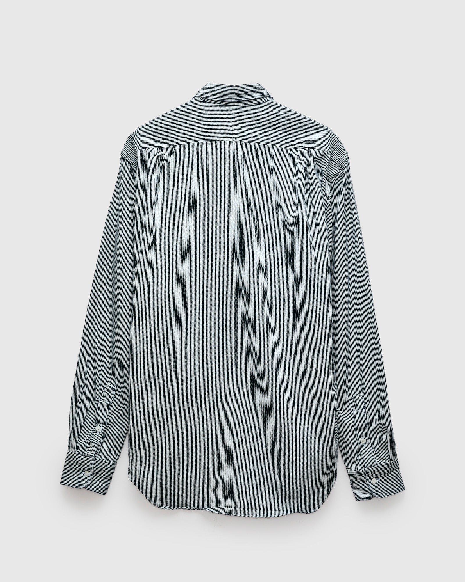 Hickory Stripe Denim Workshirt in Blue Stripe – Blue Owl Workshop