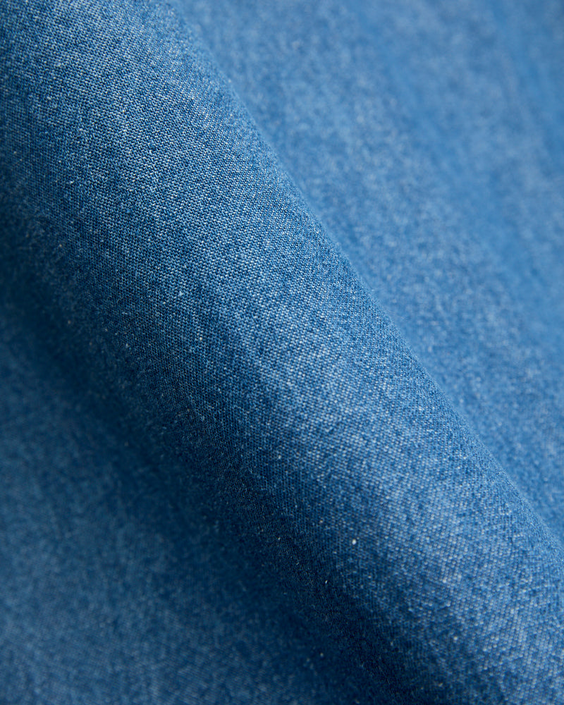 Classic Denim Western Shirt in Blue