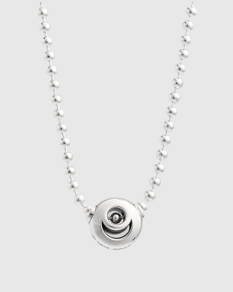 Smiles Ball Chain Necklace 2A in Sterling Silver